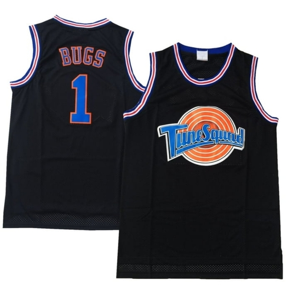 Other - Bugs Bunny Tune Squad Jersey Space Jam Basketball Movie Costume Black Size M